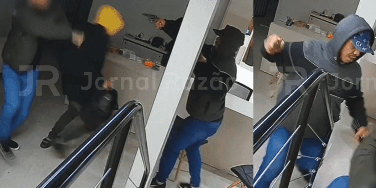 EXCLUSIVO: Quadrilha de venezuelanos atira em comerciante durante assalto em SC
