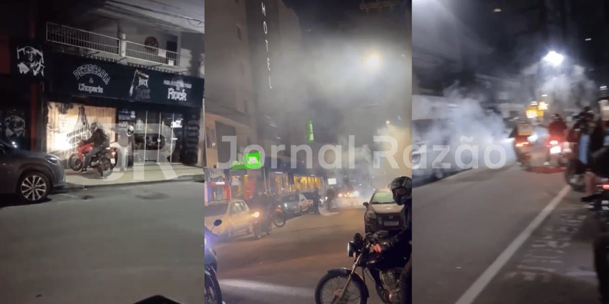Entregador é agredido e motoboys tocam o “terror” no centro de Balneário Camboriú