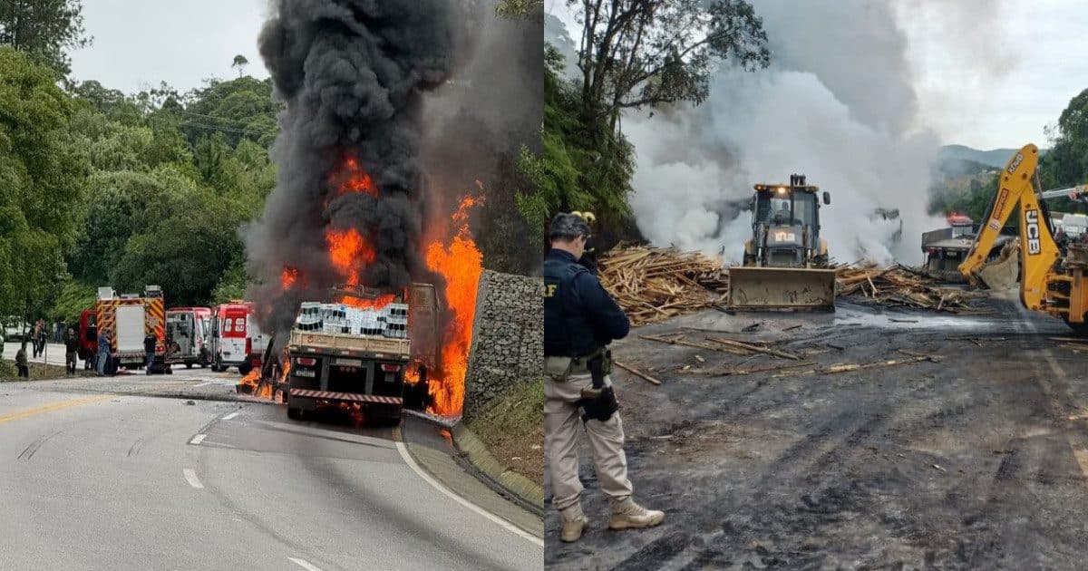 URGENTE: Carro esmagado é encontrado na cena de tragédia na Grande Florianópolis