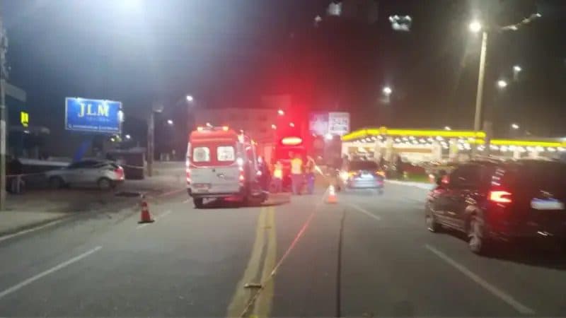 Mulher morre atropelada por veículo em Brusque