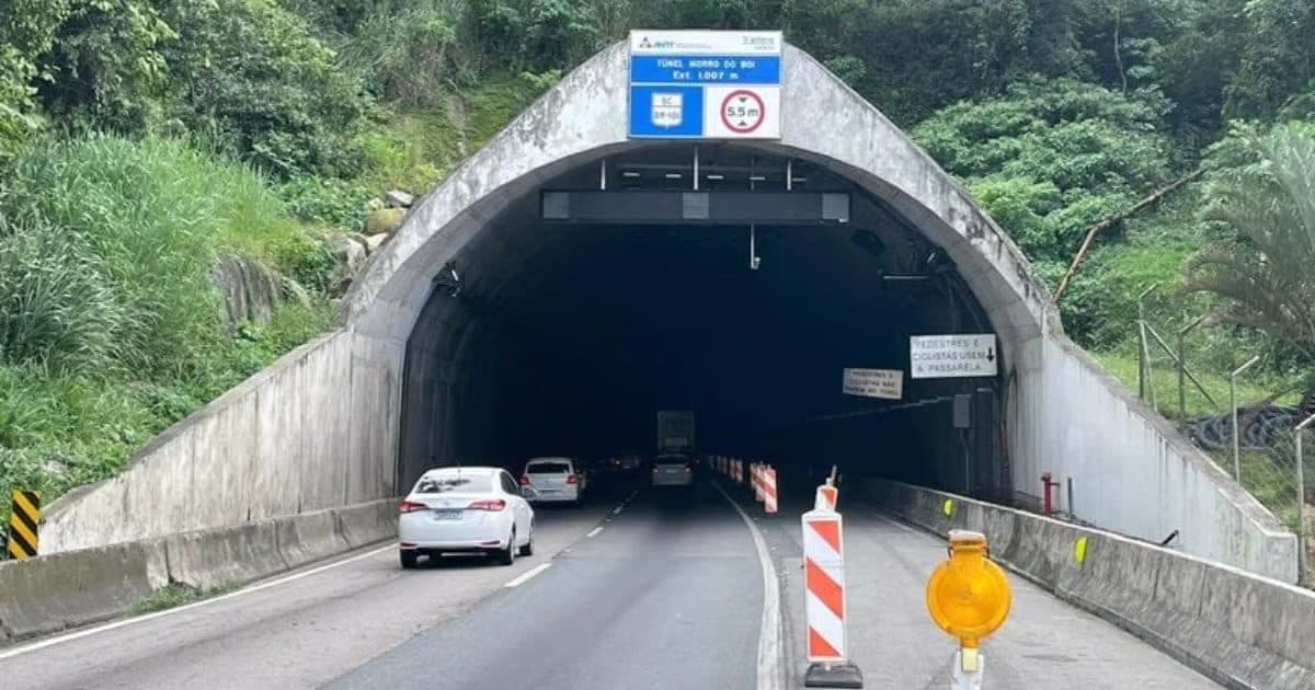 Túnel do Morro do Boi será bloqueado nesta quinta-feira para obras