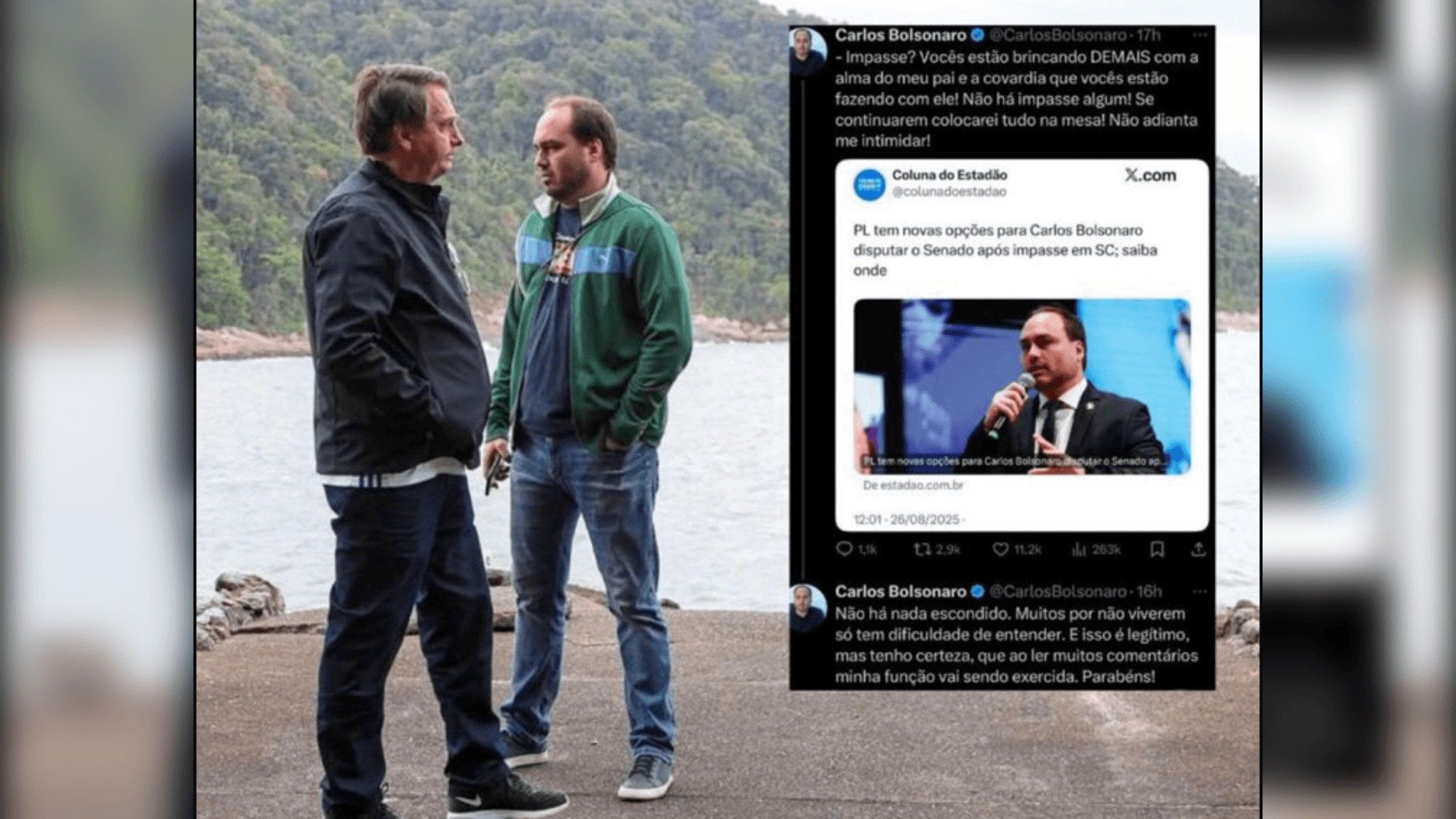 Carlos Bolsonaro ameaça lideranças do PL em SC: “Colocarei tudo na mesa”