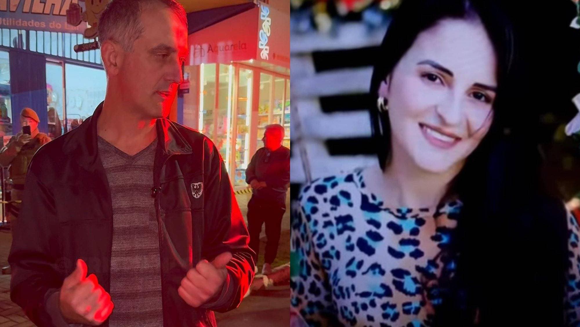 “Era minha amiga e comadre”: comerciante narra momento em que professora foi morta em SC