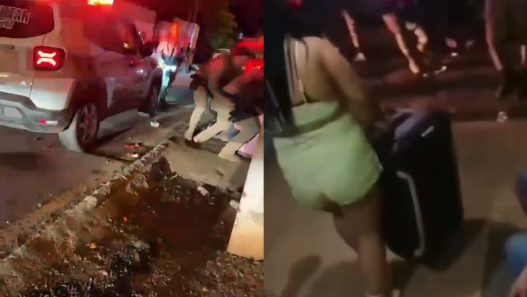 PM é hostilizada por venezuelanos durante festa com som alto em SC