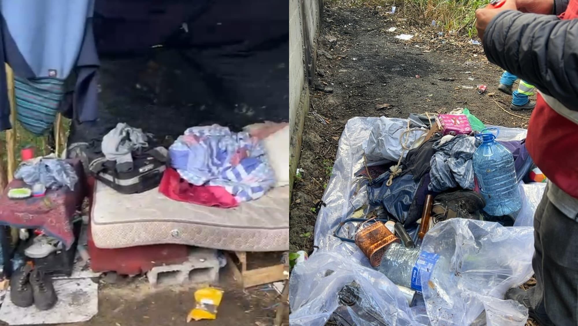 Moradores de rua montam “acampamento” ao lado da UFSC em Florianópolis