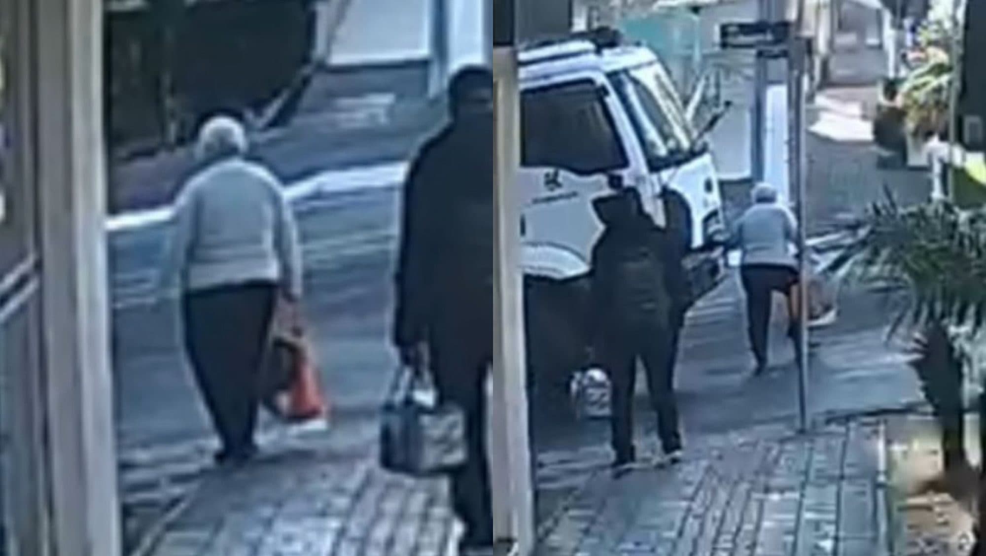 Imagens fortes: idosa tem perna amputada após ser atropelada por caminhão em Chapecó