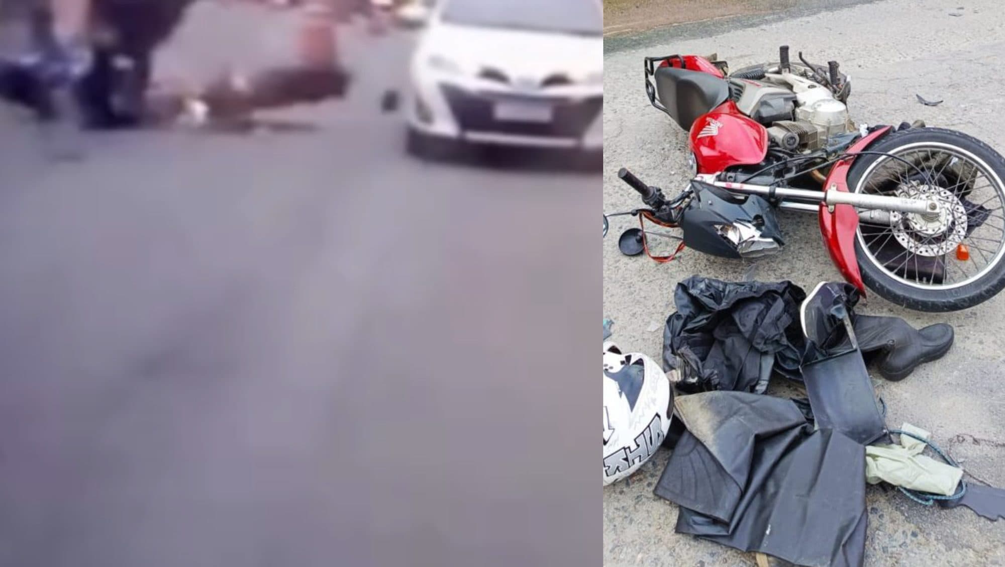 Câmera flagra acidente que matou motociclista em Blumenau: “bateram de frente”