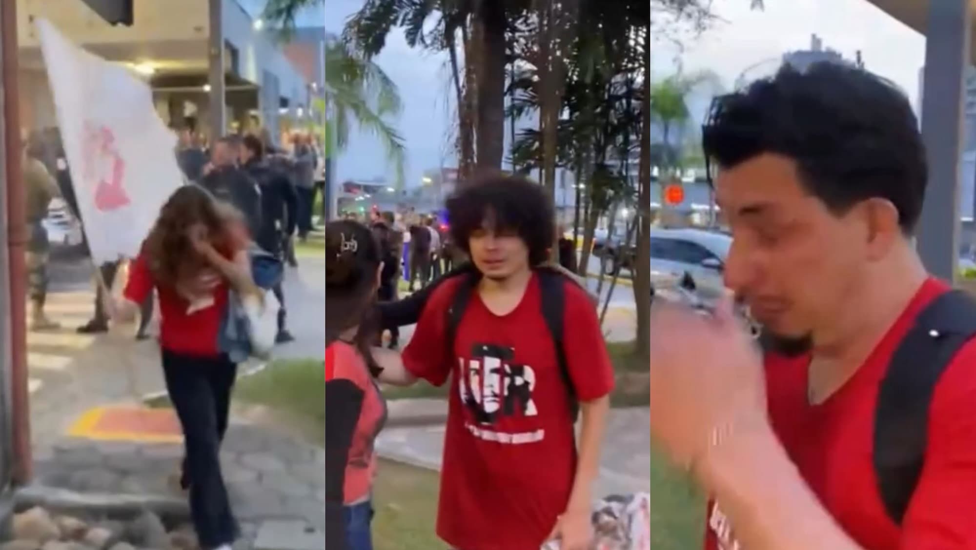 “PM fascista jogou gás de pimenta nos estudantes”, desabafam comunistas na Univali de Itajaí