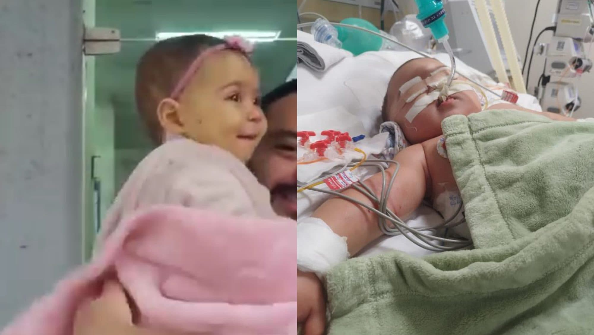 Após 45 dias internada e lutando pela vida menina de 1 ano recebe alta em SC