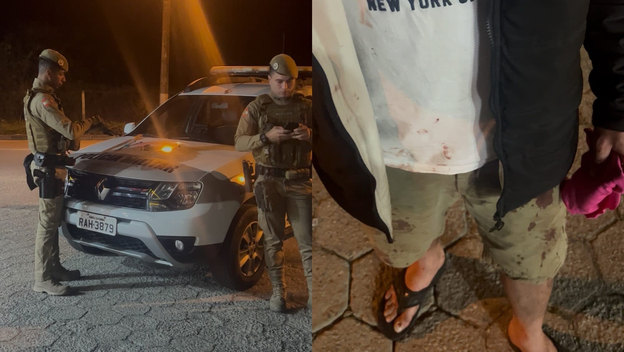 Tio é golpeado com facão ao defender sobrinho durante confusão em Penha