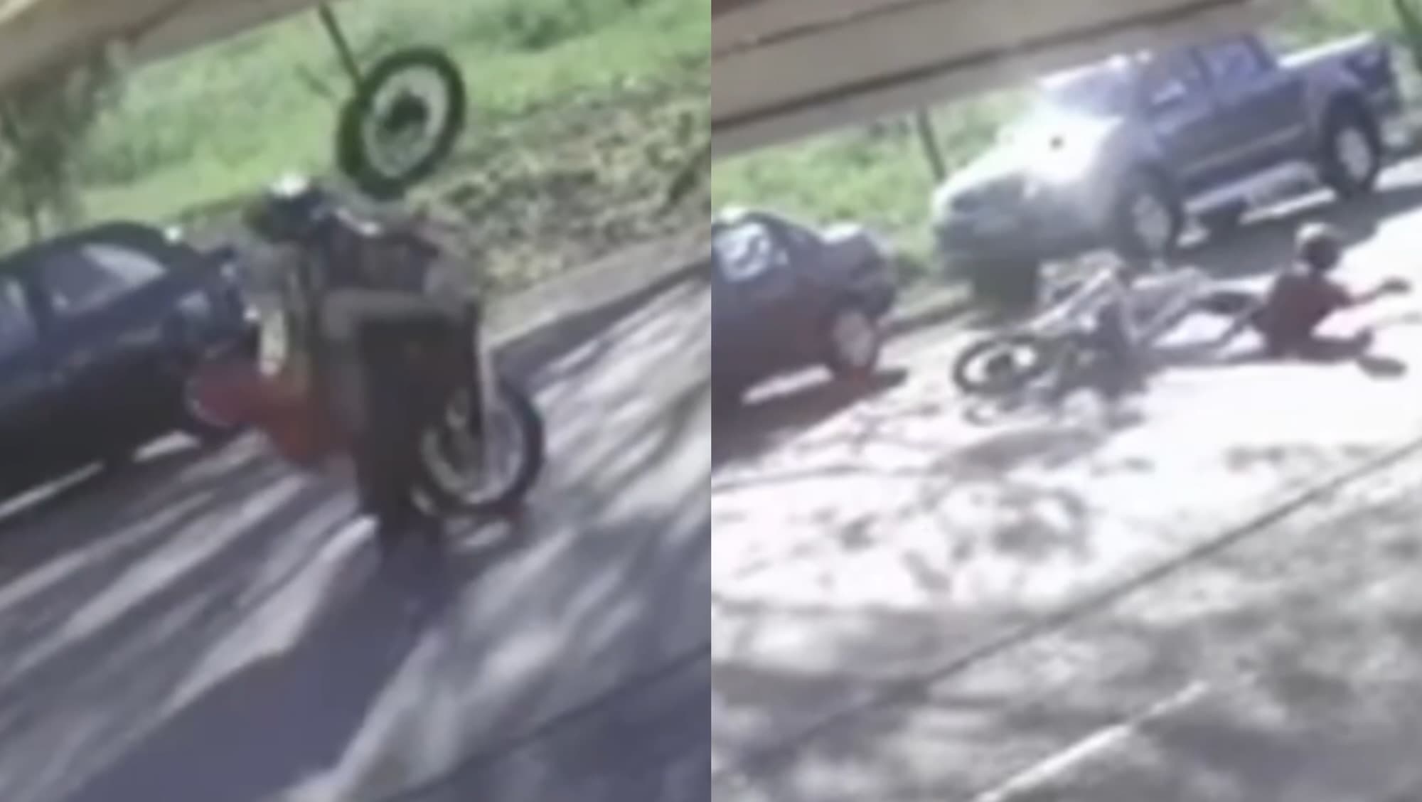 Jovem tenta tirar onda com “grau” em SC e acaba virando piada; câmeras flagraram o tombo