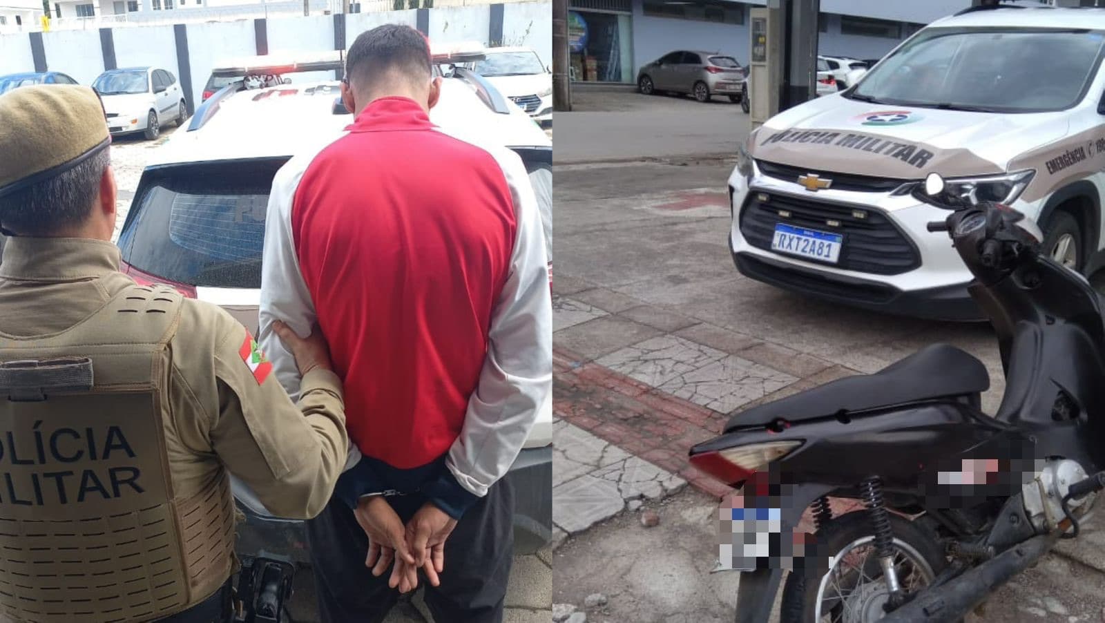 Ex-presidiário volta a ser detido em Tijucas após flagrante inusitado