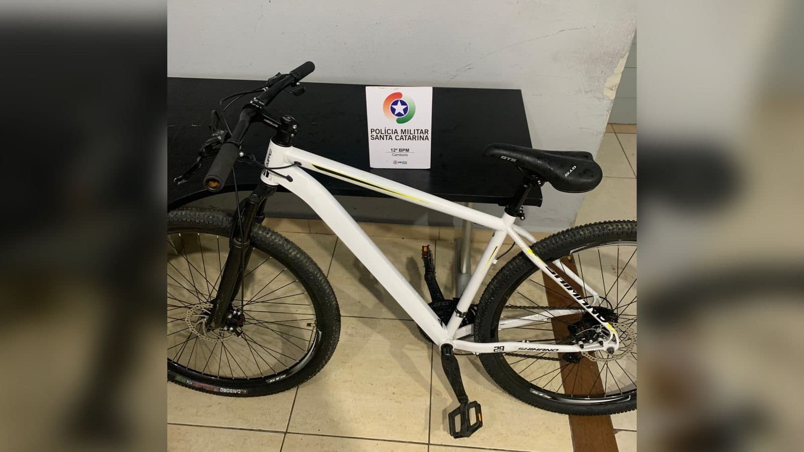Bicicleta furtada leva polícia a esconderijo de drogas em Camboriú