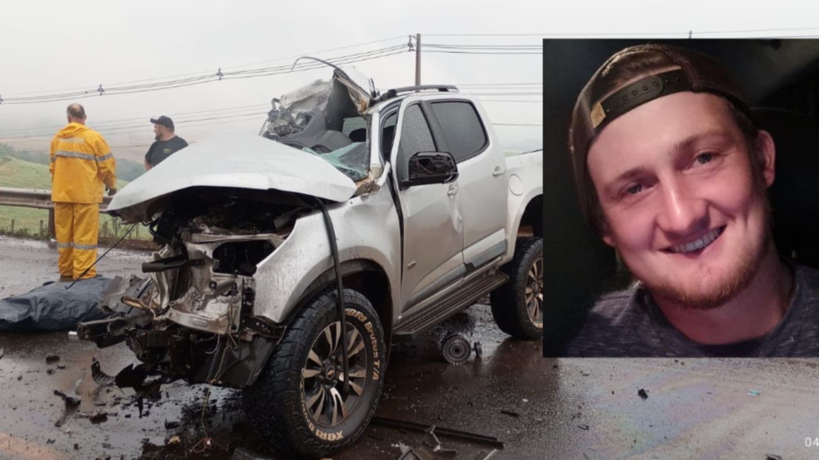 Motorista de caminhonete morre em colisão frontal com carreta na BR-282