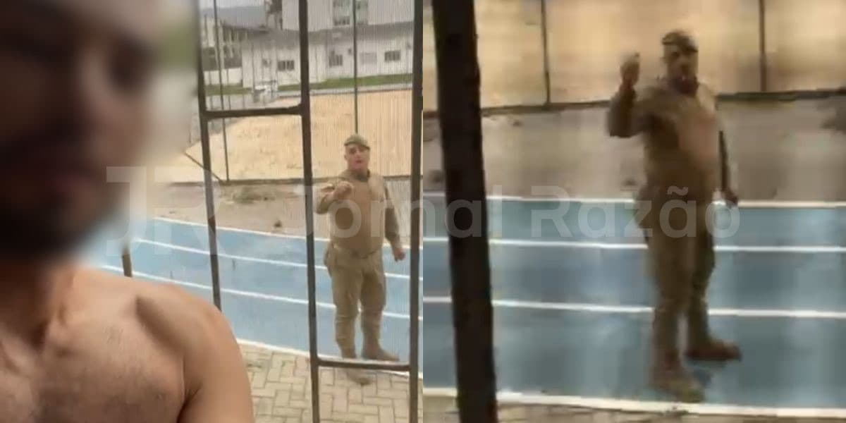 Pelado na janela, homem se exibe para crianças e adolescentes de colégio da PMSC em Florianópolis