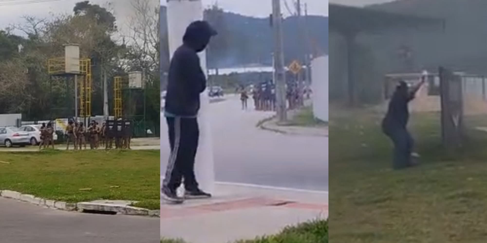 “Não tem nem meia dúzia de gato pingado”, desabafa manifestante após fracasso de ato contra a PMSC