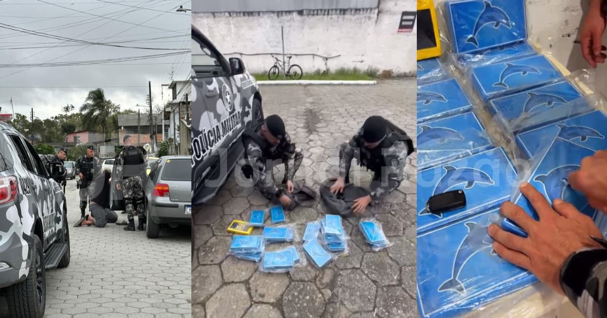 Traficante de Tijucas é interceptado pelo CHOQUE com 21 kg de cocaína