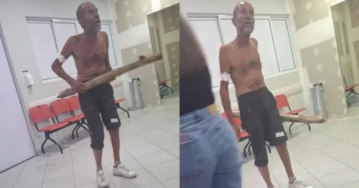 “Me dá a cachaça”: morador de rua invade hospital em SC e faz exigência inusitada
