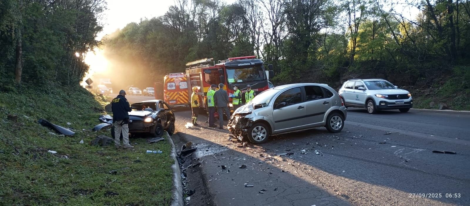 Tragédia na BR-282: jovens morrem em acidente em Pinhalzinho
