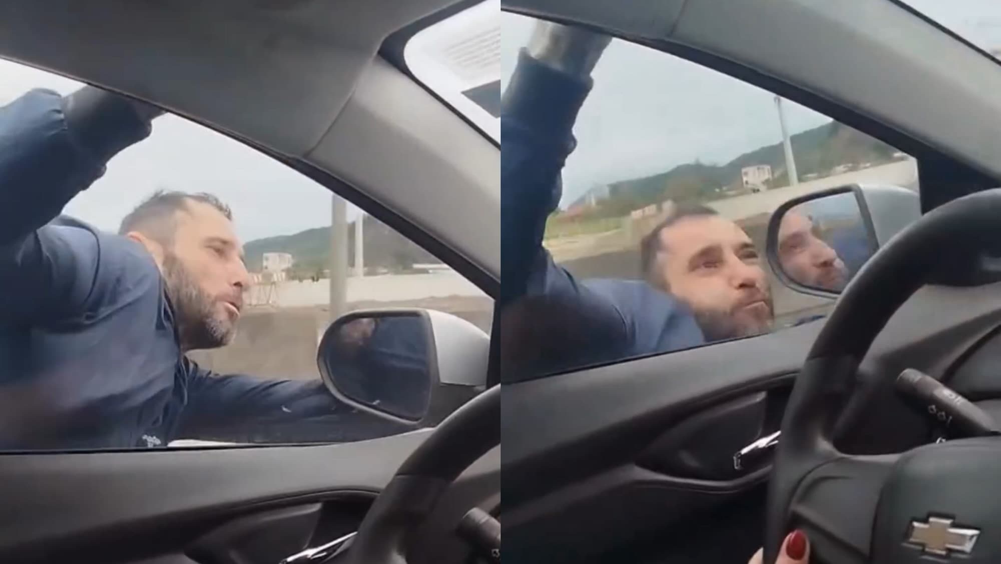 Ladrão dá de cara no asfalto após ser arrastado pela vítima em Itajaí: “para, por favor!”