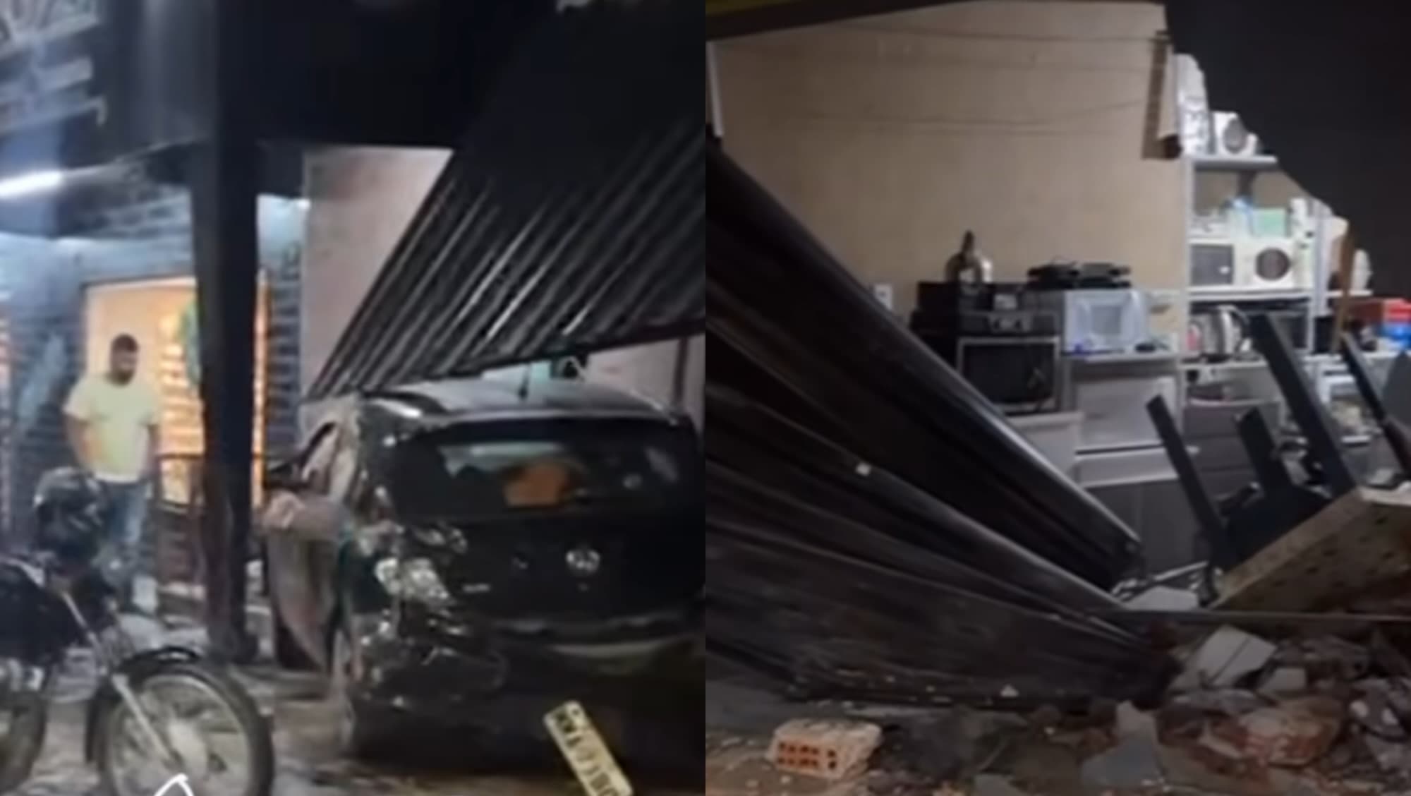 “Toda vida reto”: Motorista recusa bafômetro após destruir frente de residências em Itajaí