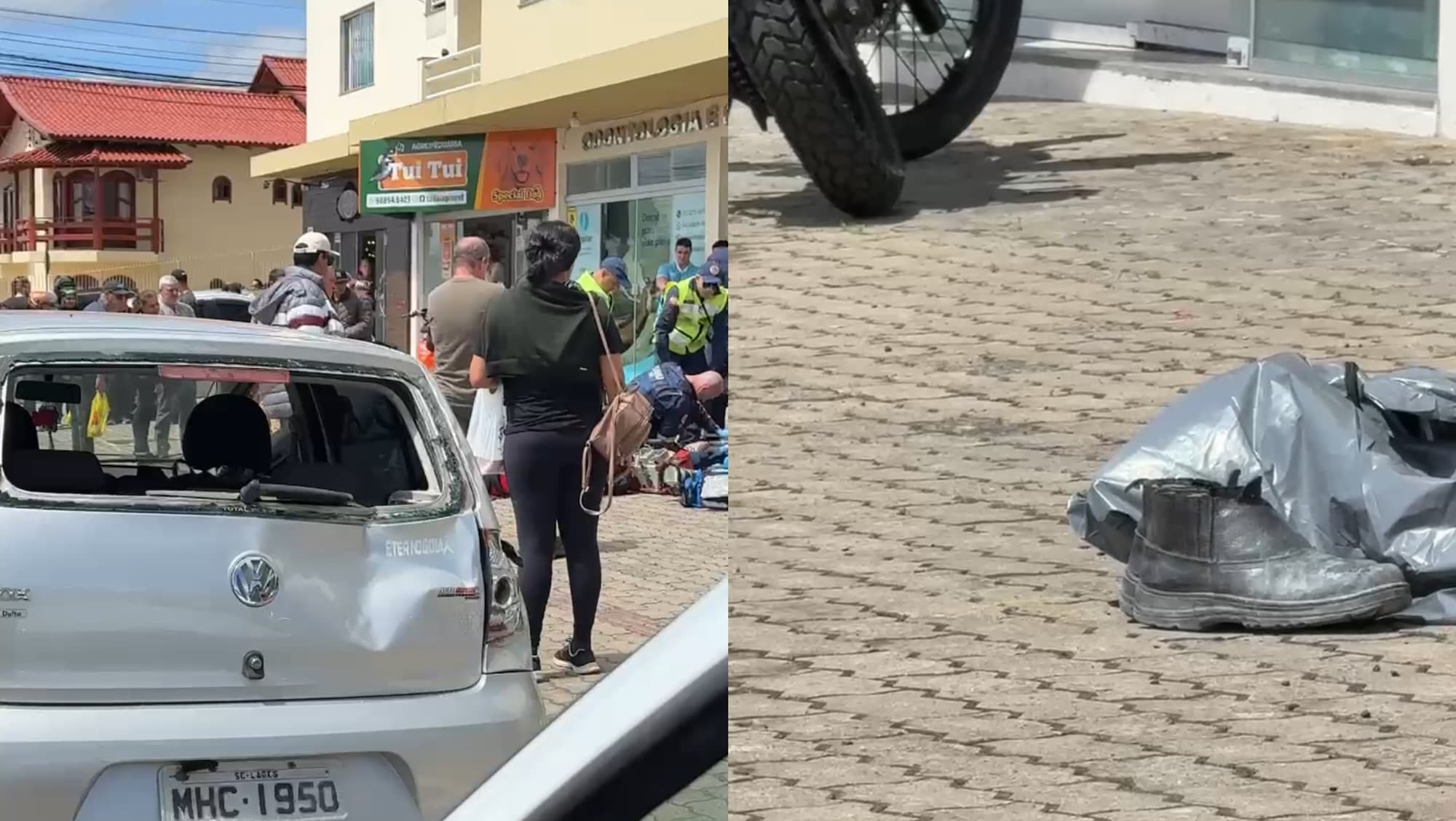 Motociclista morre após bater na traseira de veículo em SC