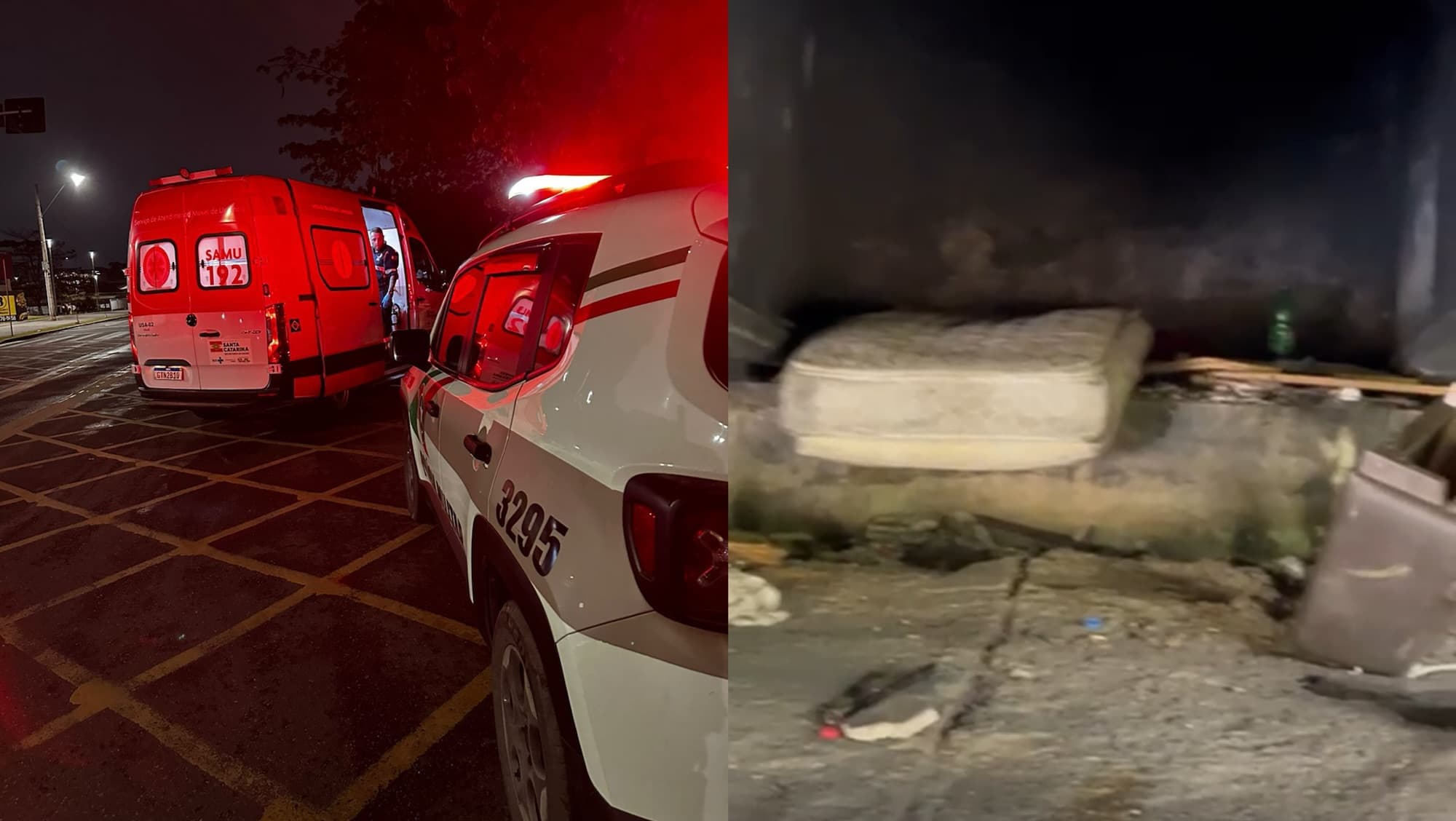 Morador de rua é queimado enquanto dormia embaixo de ponte em SC