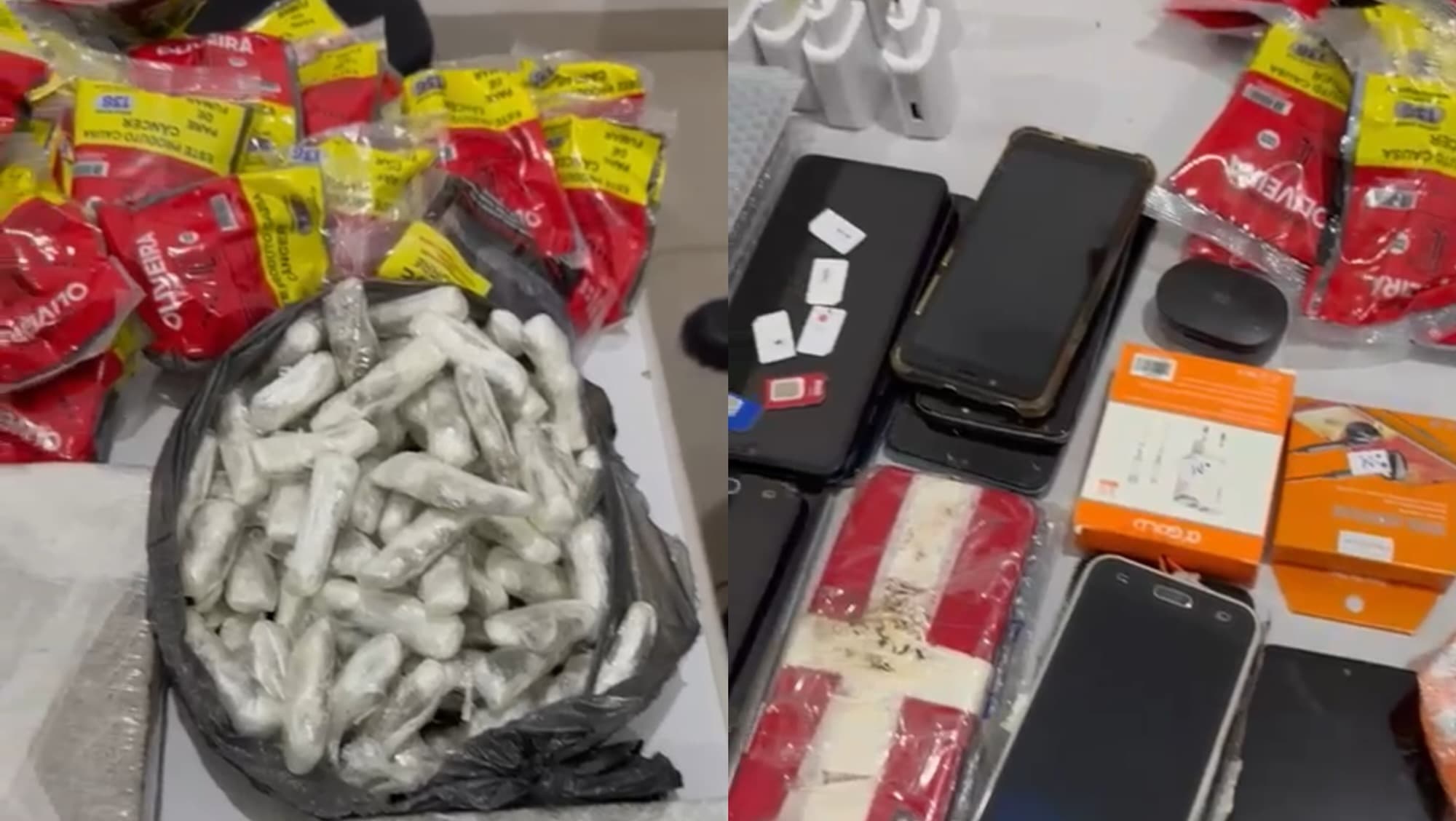 Criminoso tenta entrar com 22 celulares e 2 kg de maconha em presidio da Grande Florianópolis