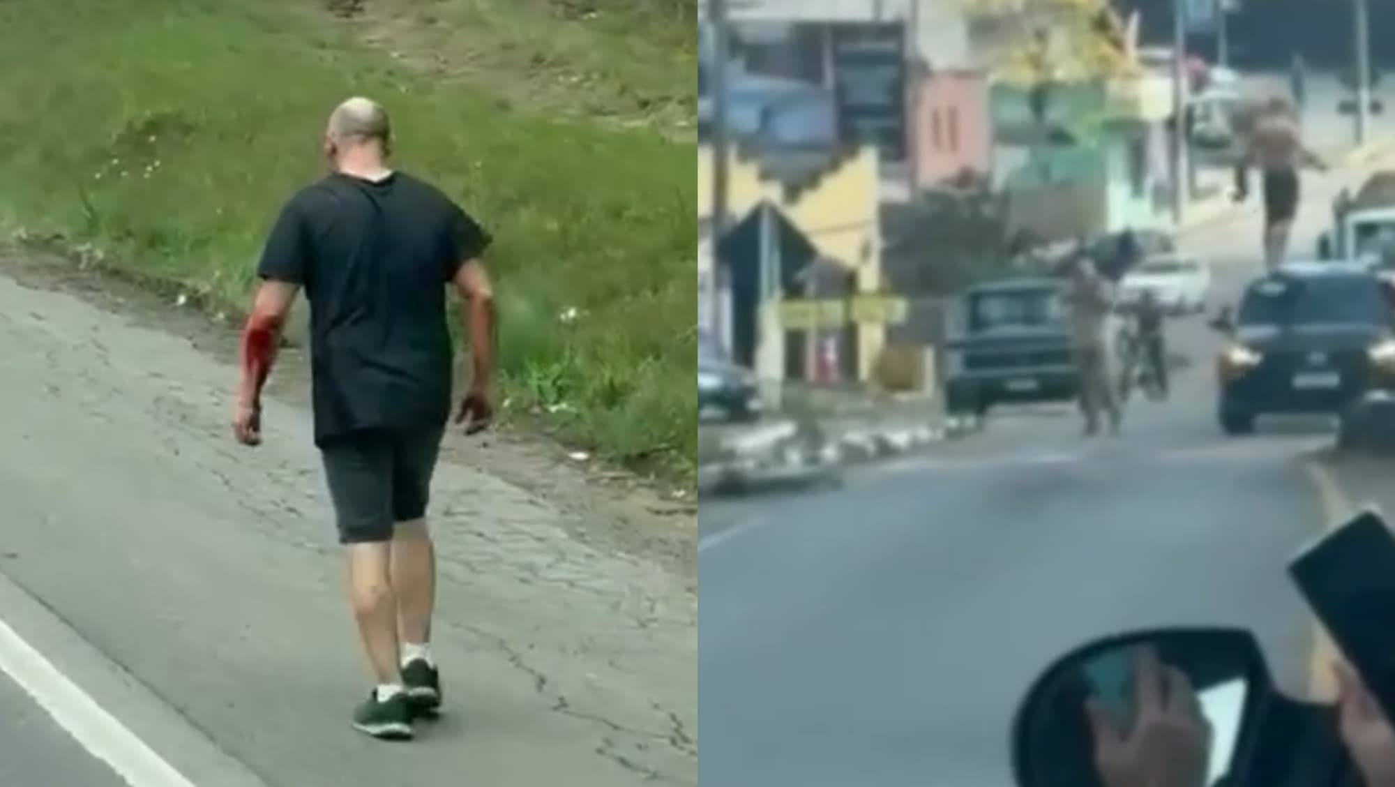 Homem furta carro de policial e capota durante fuga na BR-282