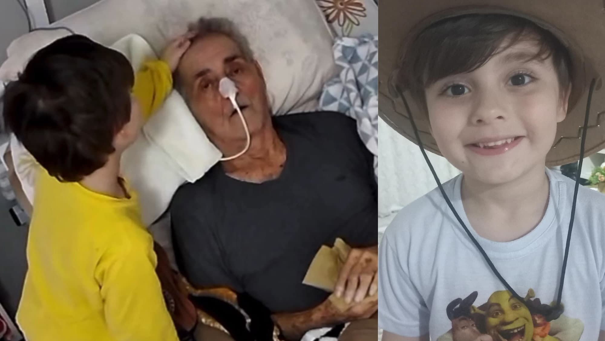 “Vai ter que ouvir música de Jesus”: menino de SC emociona ao cuidar do avô com Alzheimer