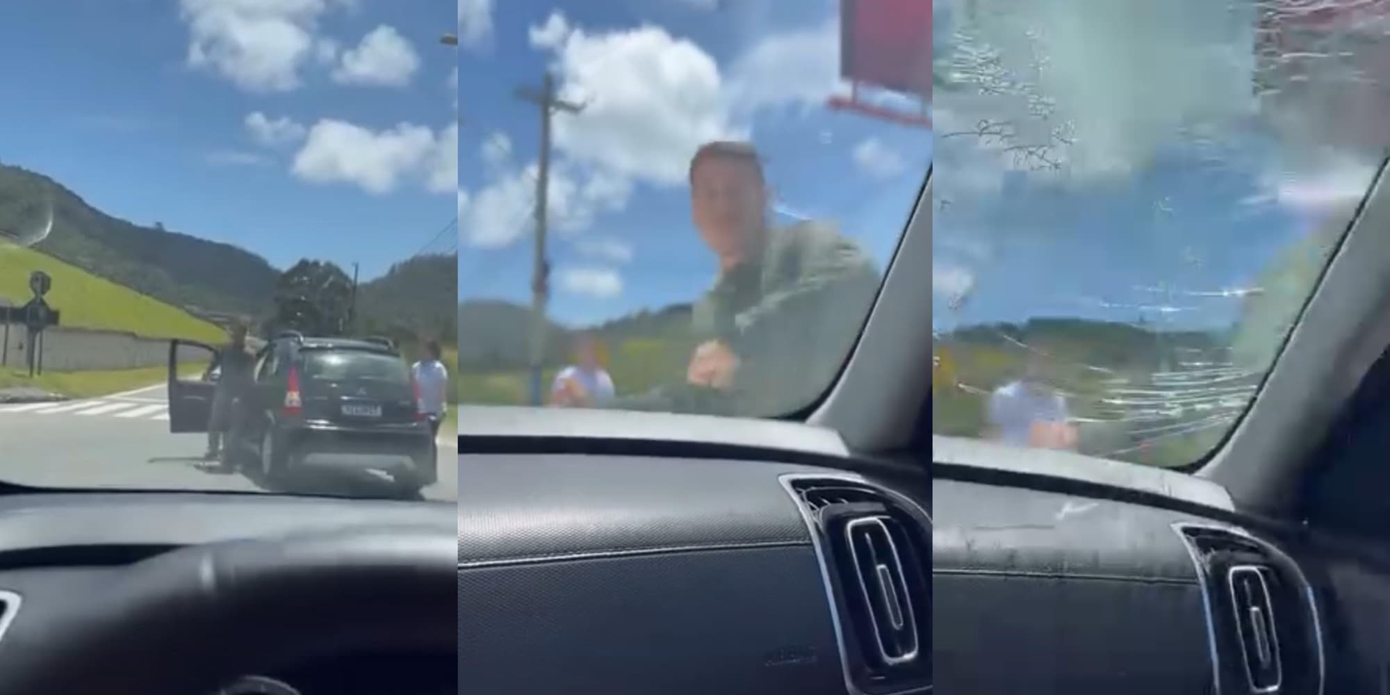 “Machão” se irrita e ataca mulher com pedrada no carro em Itapema