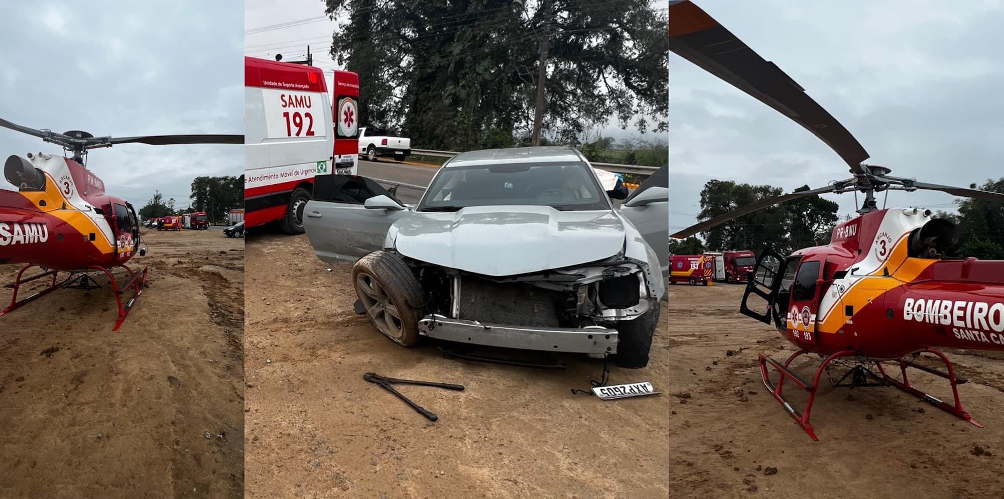Criança de 4 anos é “arremessada” de carro em grave acidente na Jorge Lacerda