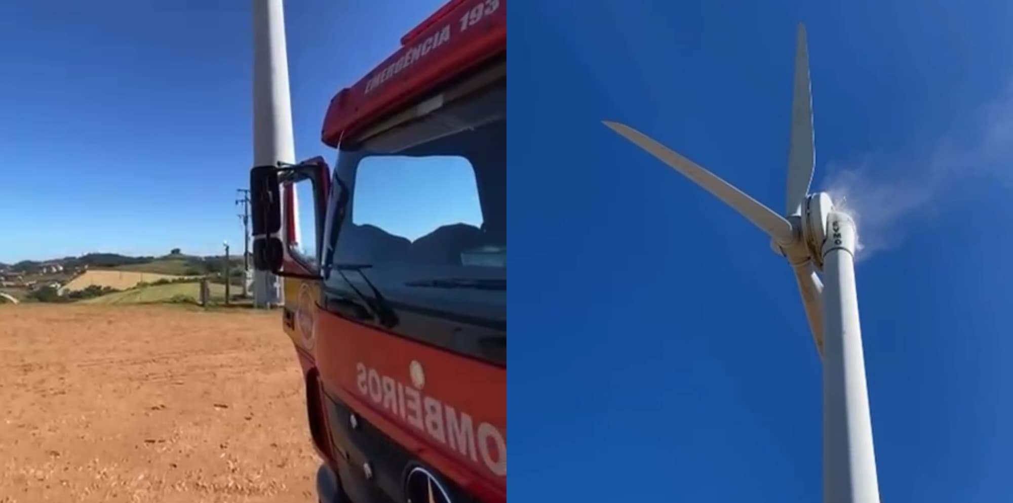 Trabalhador morre após incêndio em torre eólica no Oeste de Santa Catarina