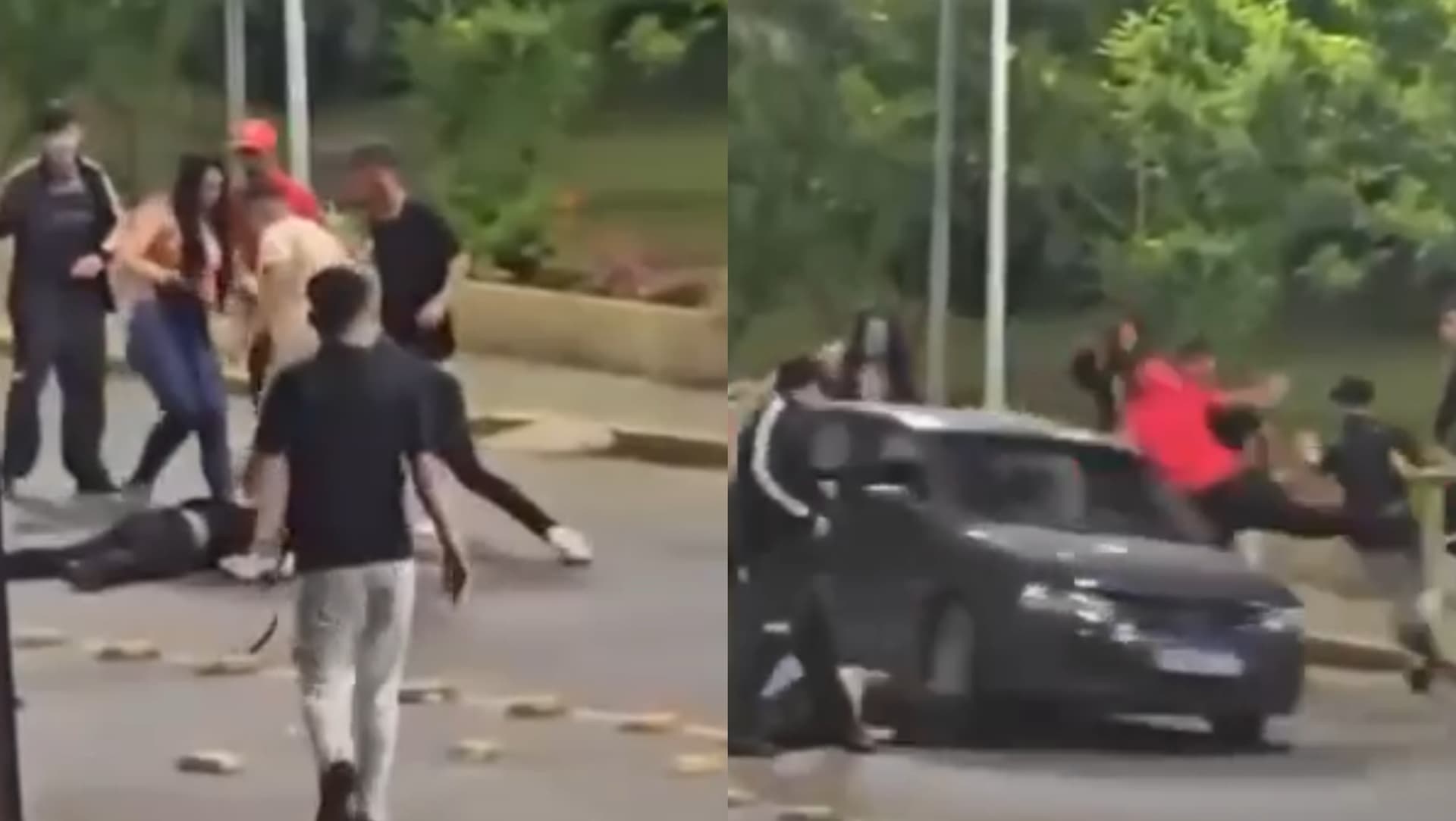 Homem é agredido com chutes na cabeça e atropelado por carro enquanto estava desacordado em SC