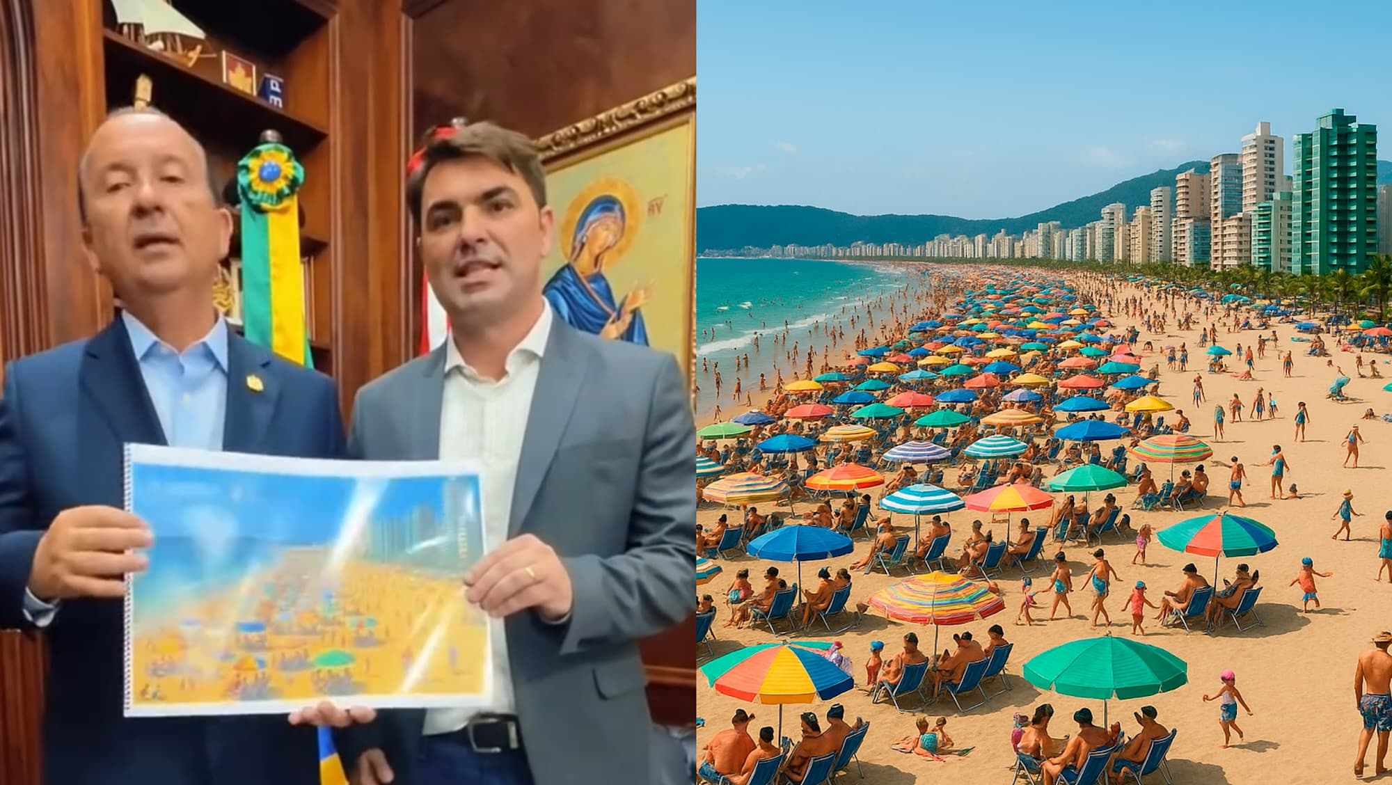 Alargamento da faixa de areia de Itapema avança com apoio do Governo do Estado