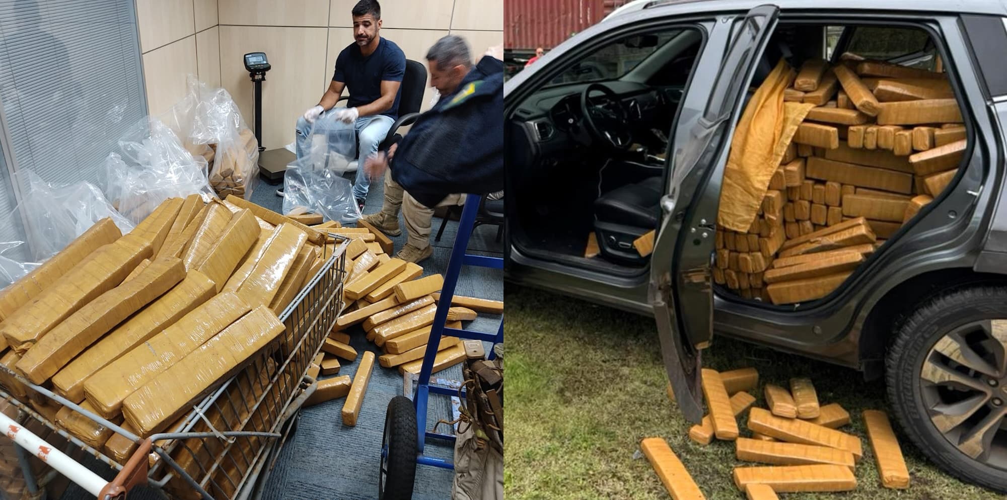 PRF intercepta em Itajaí mais de uma tonelada de maconha que iria para Florianópolis