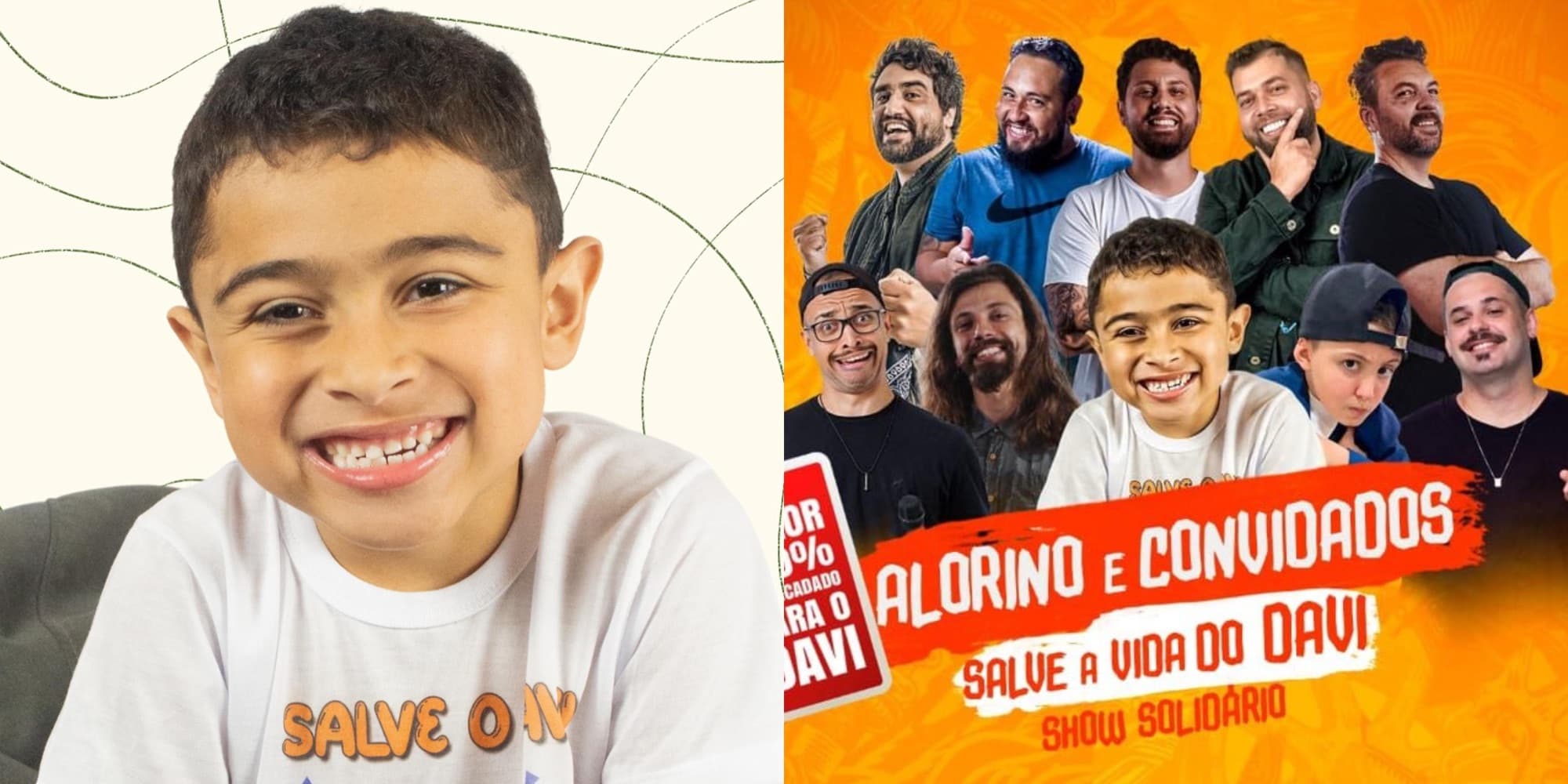 Humoristas se unem em Tijucas para ajudar Davi, menino de 7 anos que luta contra doença rara