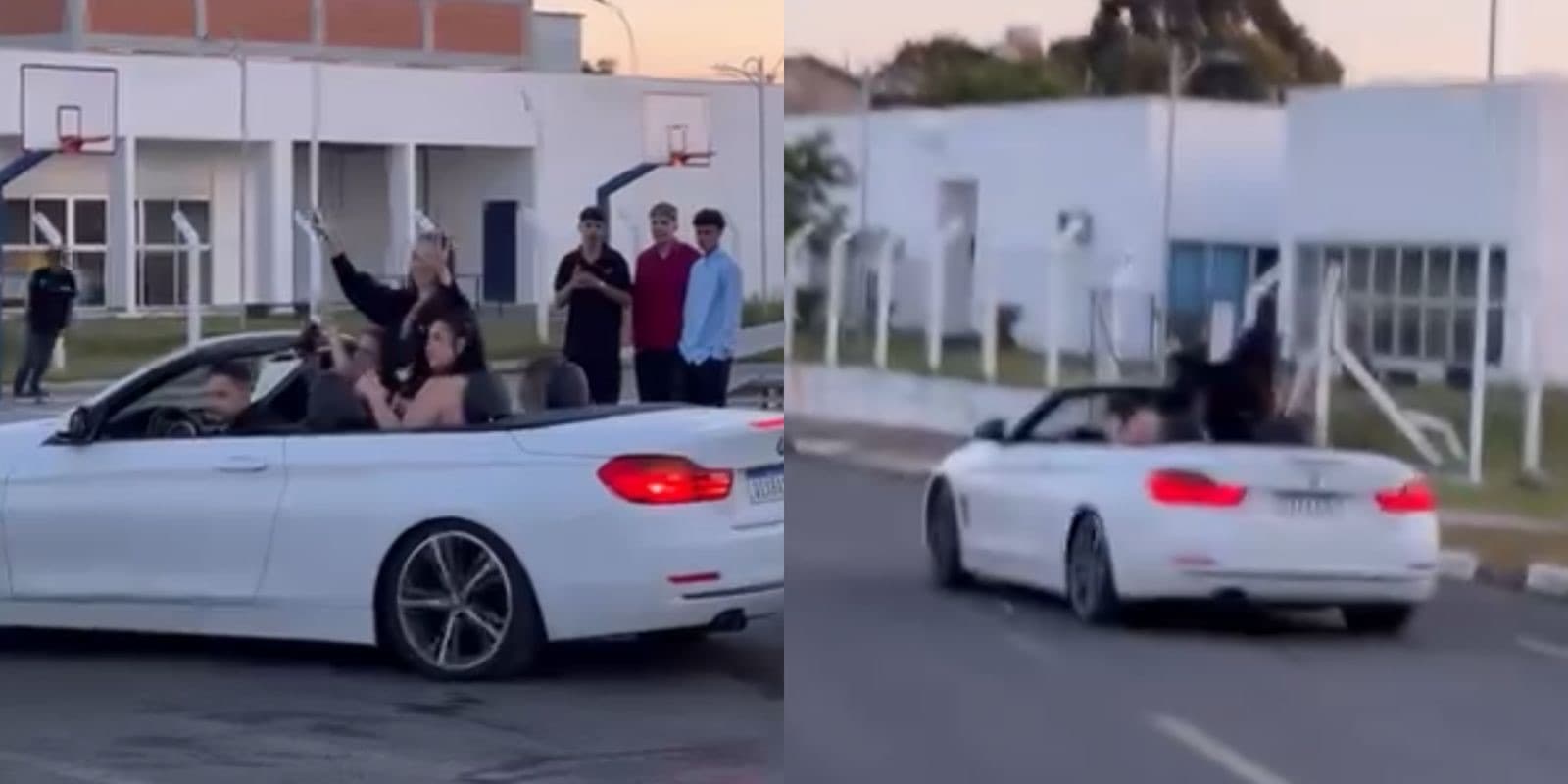 Investigado por agredir ex, vice-prefeito de Lages curte em BMW com várias mulheres