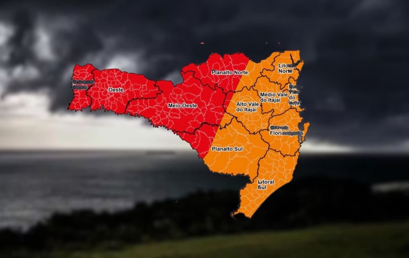 SC entra em alerta vermelho e ciclone extratropical coloca mais de 100 cidades em perigo