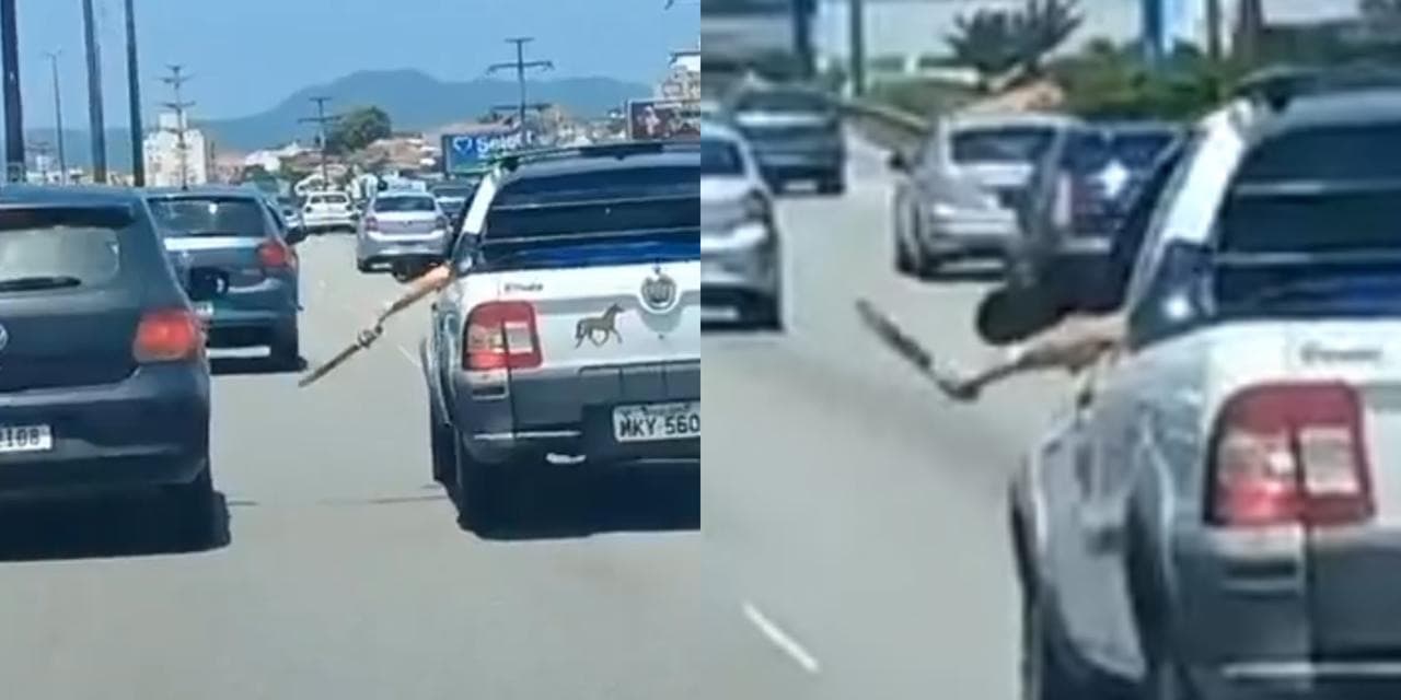 Motorista flagra homem com facão durante briga de trânsito em Florianópolis: “eu quero ver sangue”