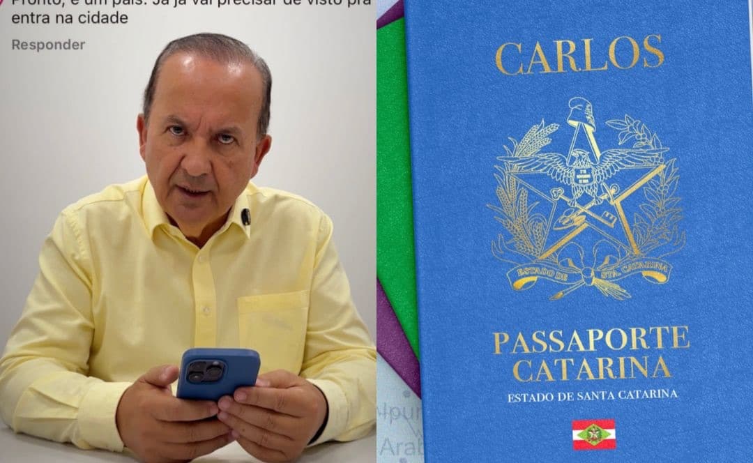 “Passaporte Catarina” para entrar em SC? Governador divulga os “primeiros vistos catarinenses”