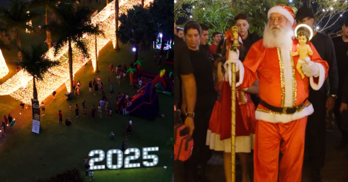 Coral, shows e Papai Noel marcam abertura do Natal 2025 no Deltaville em Biguaçu