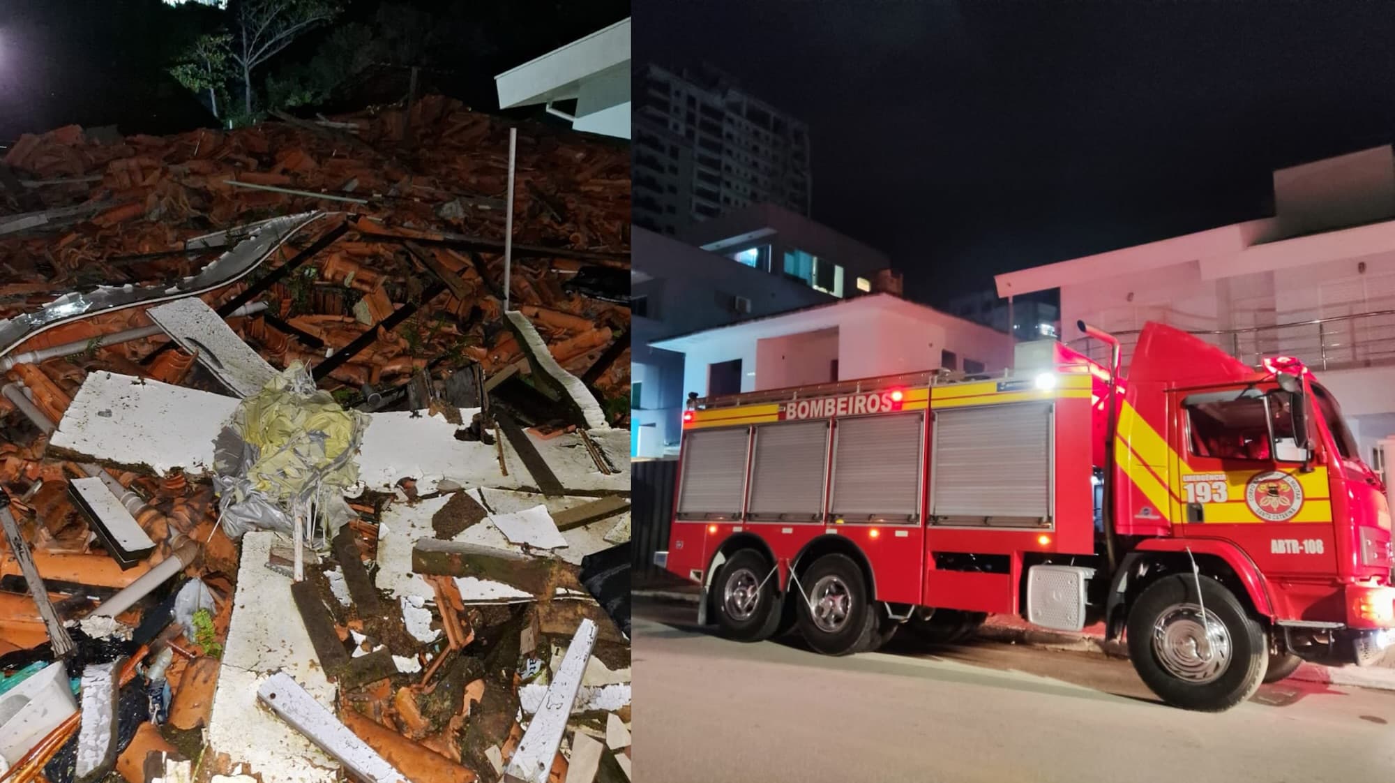 Incêndio atinge casa abandonada no Balneário Perequê, em Porto Belo