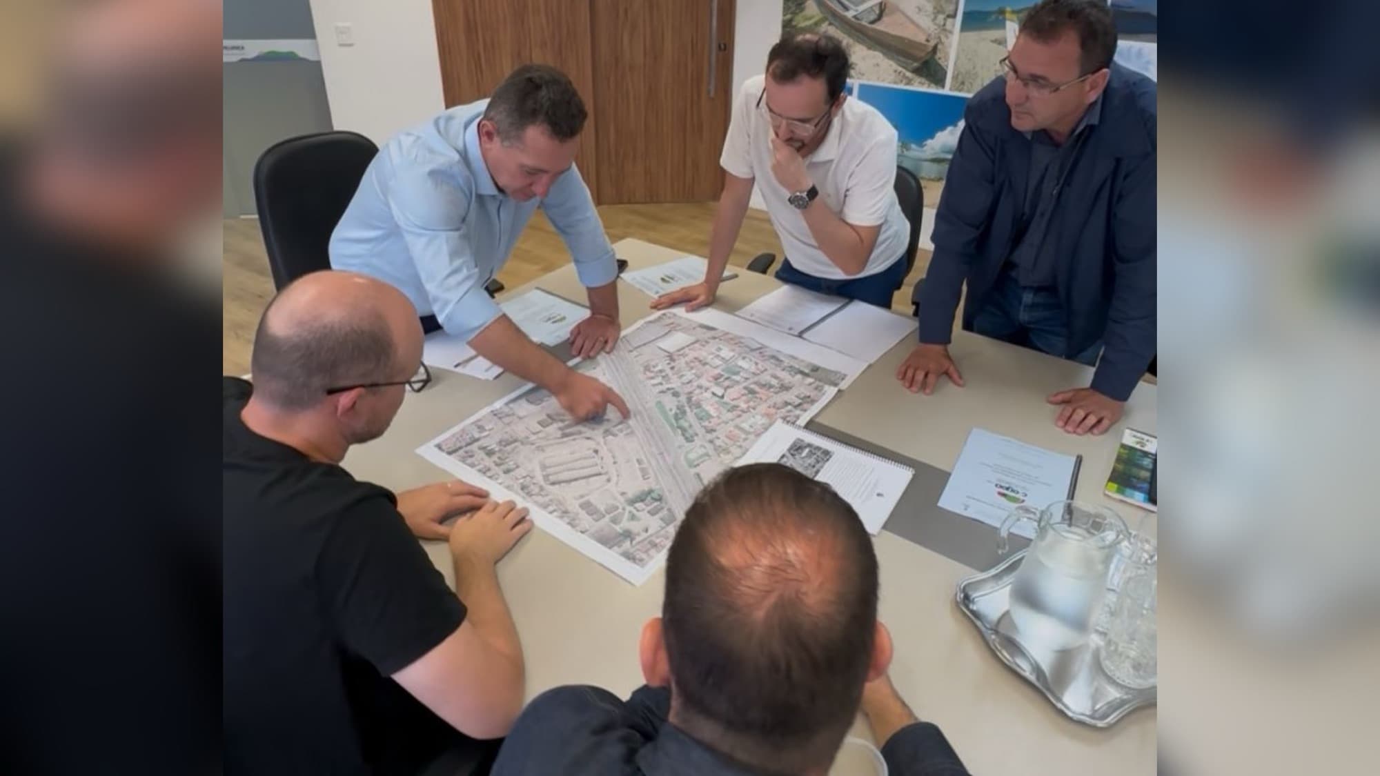 Prefeitura de Palhoça sedia reunião sobre o projeto do elevado do viaduto do Caminho Novo