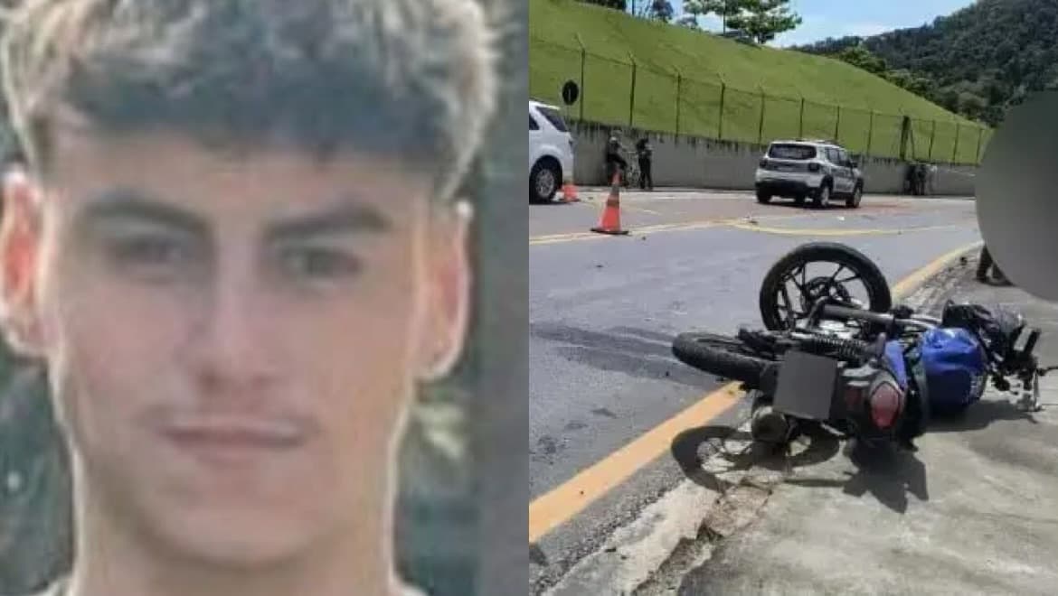 Jovem morre em grave acidente entre moto e caminhonete em SC