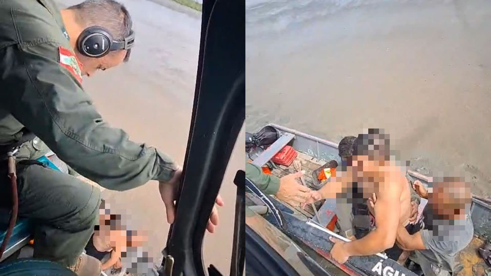 Pescadores ficam atolados em mangue durante captura de caranguejos e resgate mobiliza helicóptero Águia em SC