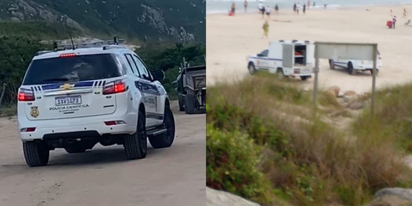 URGENTE: Corpo é encontrado esquartejado em malas em praia famosa de Florianópolis