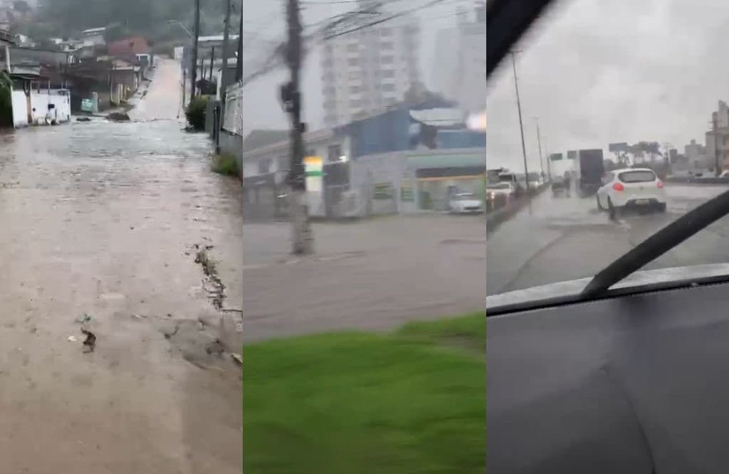 Grande Florianópolis tem alagamentos, vias bloqueadas e alerta máximo por ciclone