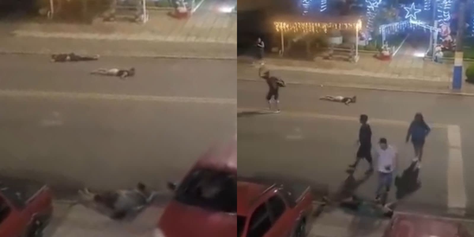 Briga generalizada termina em tiroteio no meio da rua em cidade catarinense