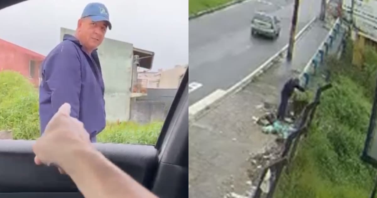 “Não era eu”: vice-prefeito flagra morador jogando lixo no meio da rua em São José